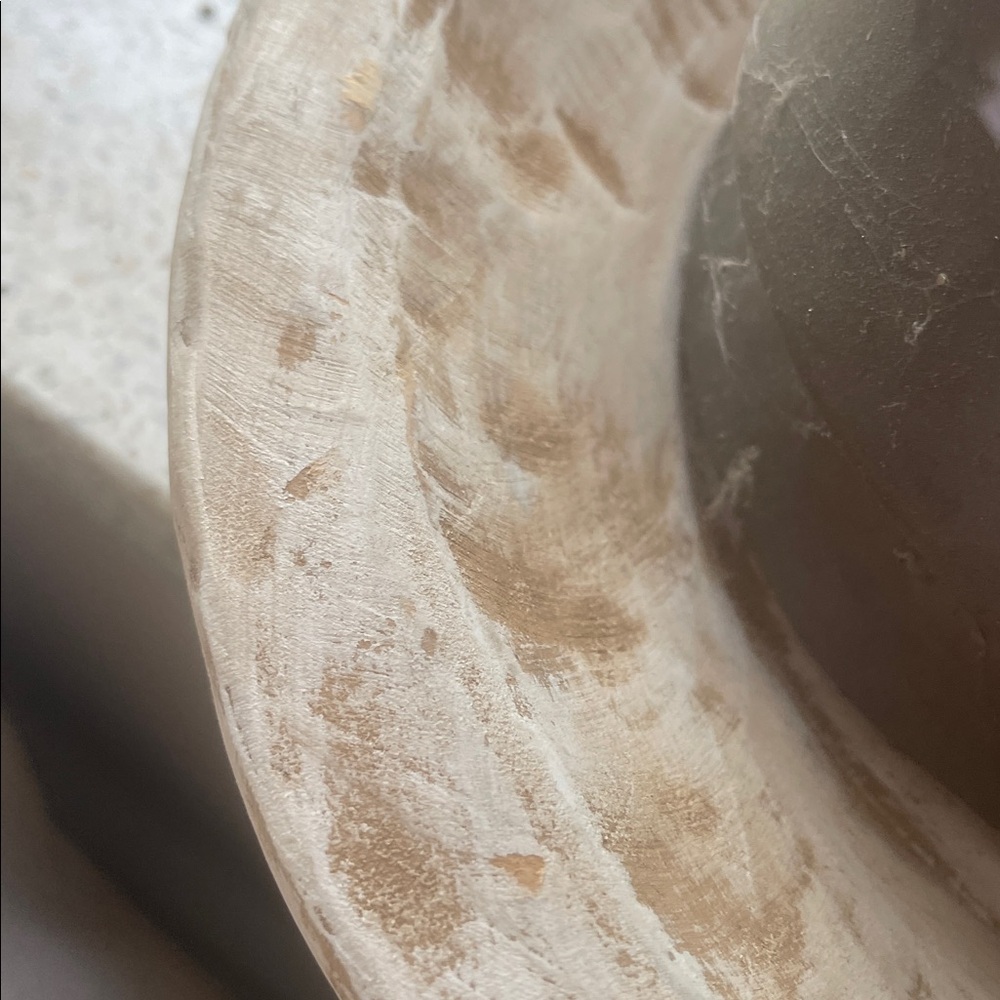 Antique White Bread Bowl - Picture 6 of 6